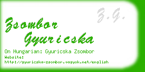 zsombor gyuricska business card